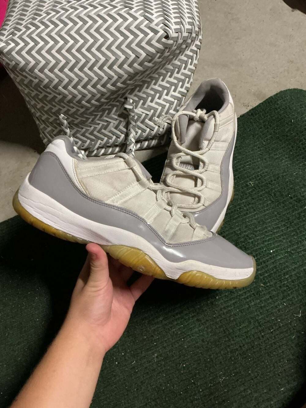 Nike Air Jordan 11 Retro Low Cool Grey Sneakers Size 11.5 Men
